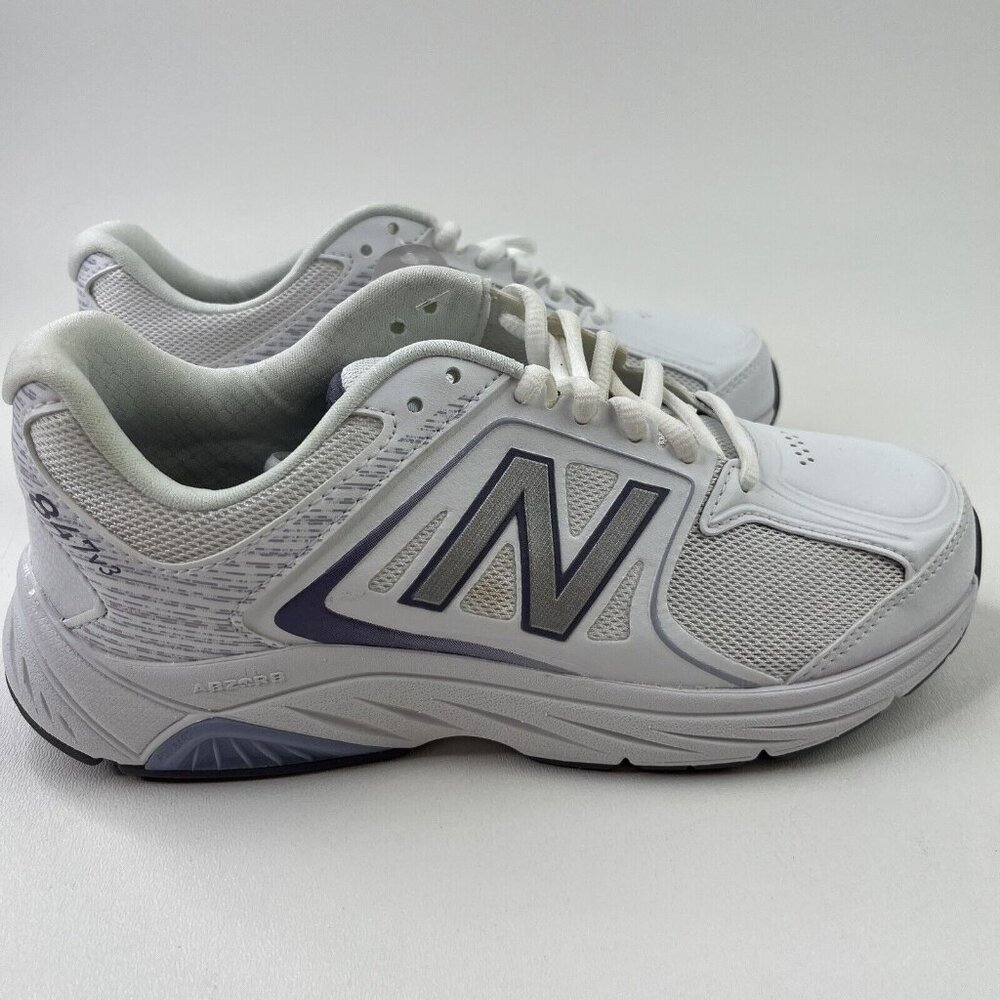 New Balance Womens Sz 5.5 Wide Ortholite Purple White Running Shoes WW847WT3 NWT